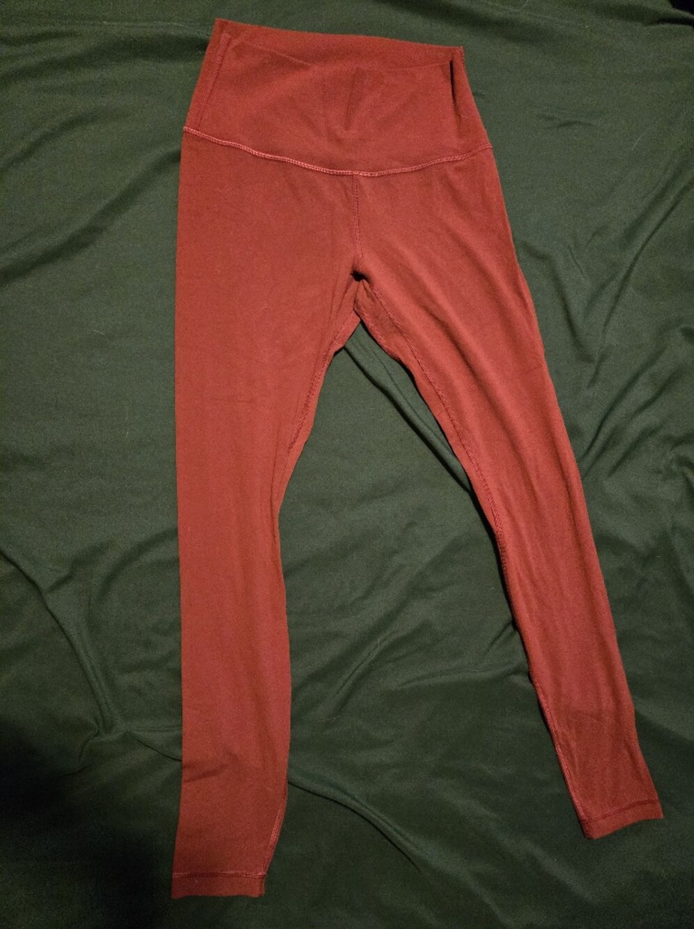 Lululemon Rust Red High Rise Leggings – Flawed / Repair!!